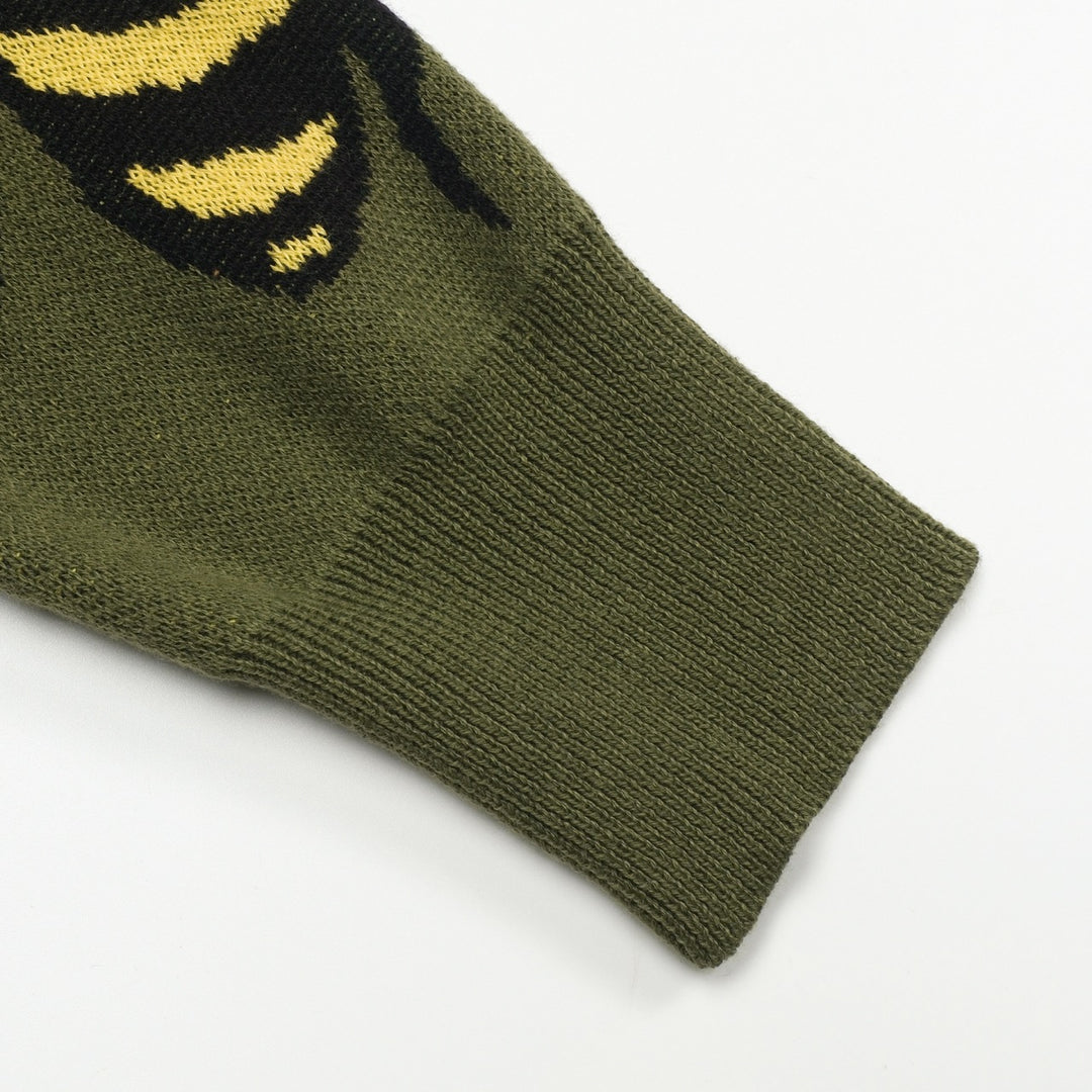 Men's Green Bee vintage V-neck knit polo