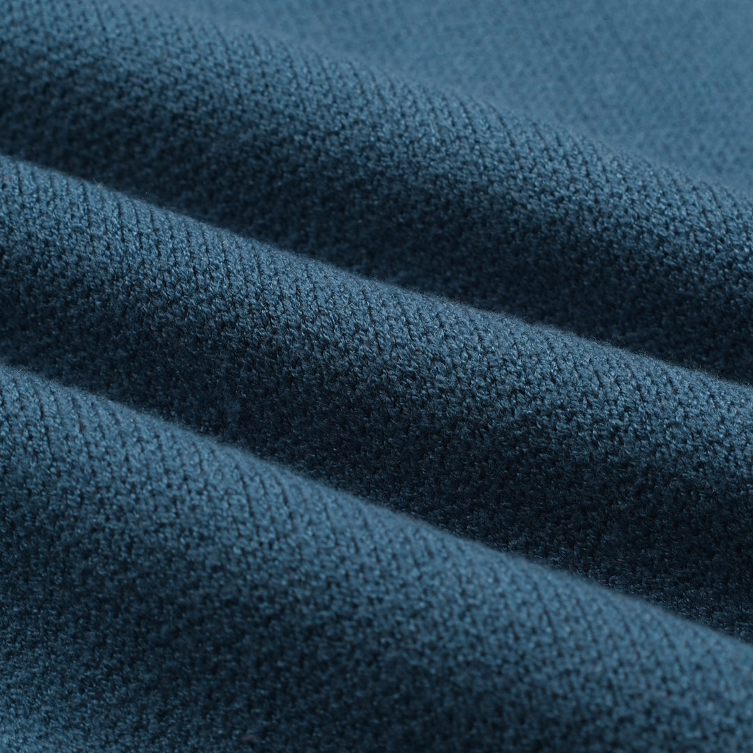 Men's blue vintage animal jacquard sweater cardigan