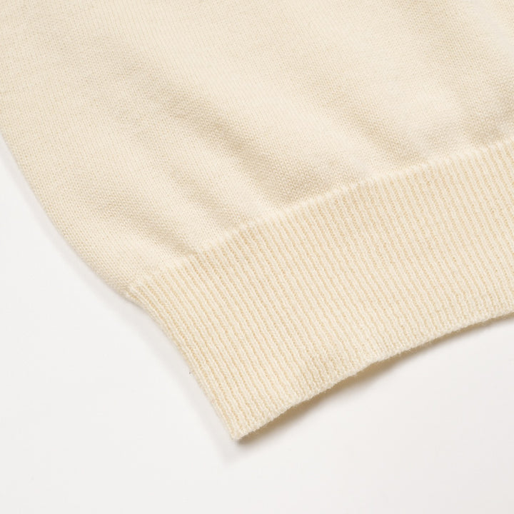 Women's white apricot cheetah embroidered bubble sleeve knitwear