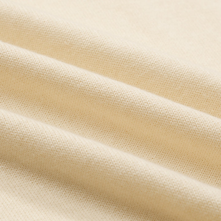 Women's white apricot cheetah embroidered bubble sleeve knitwear