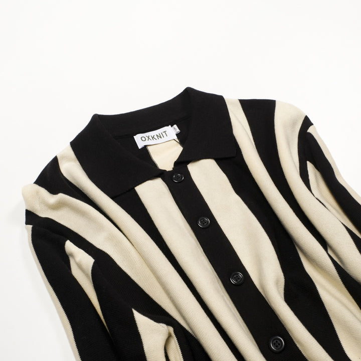 Cardigan jacquard artistico da strada multicolore alla moda da uomo