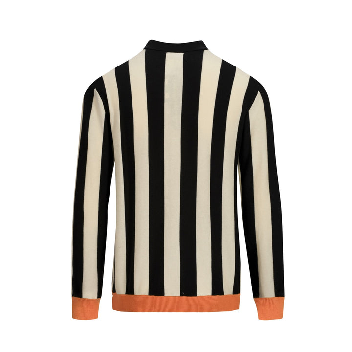 Cardigan jacquard artistico da strada multicolore alla moda da uomo