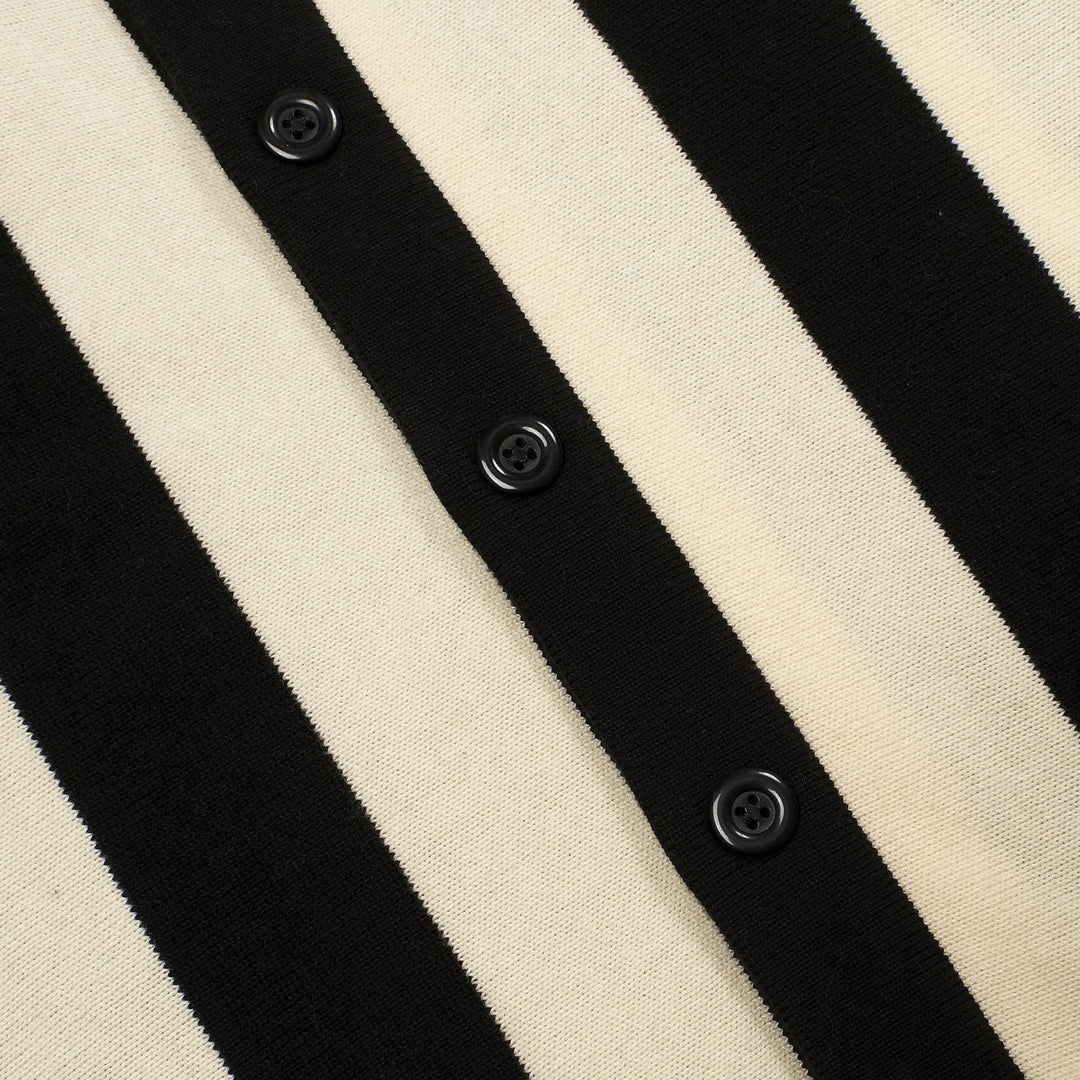 Cardigan jacquard artistico da strada multicolore alla moda da uomo