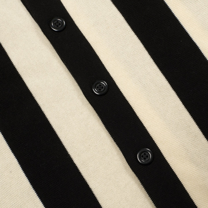 Cardigan jacquard artistico da strada multicolore alla moda da uomo