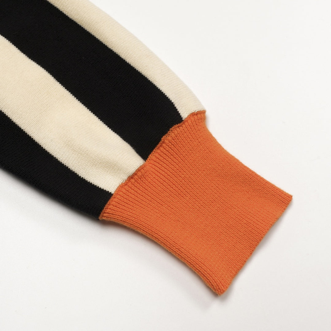 Cardigan jacquard artistico da strada multicolore alla moda da uomo