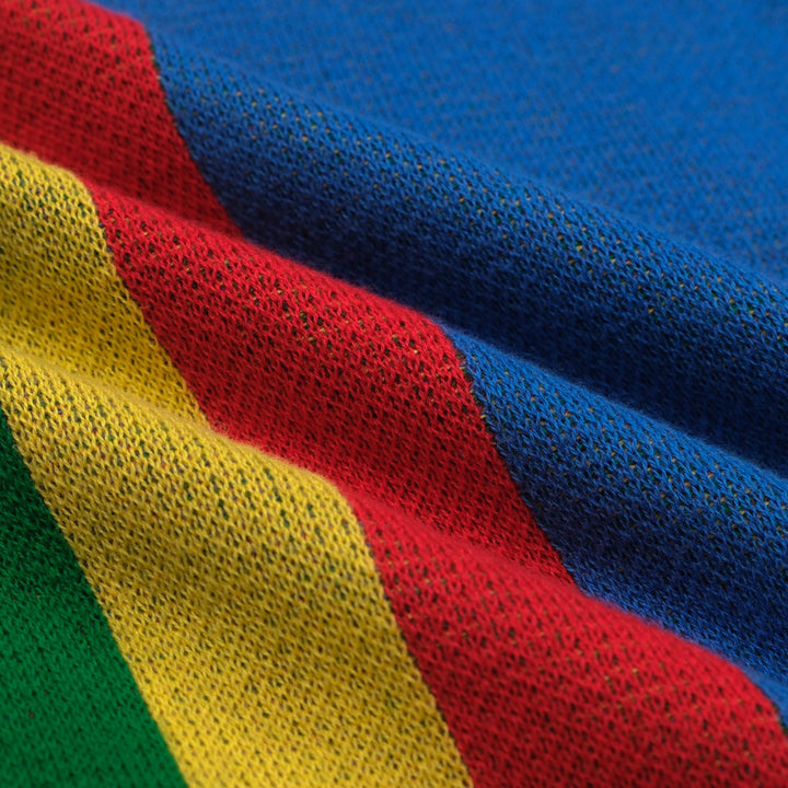 Blauer Art-Retro-Streifen-Klassiker-Jacquard-Cardigan für Herren