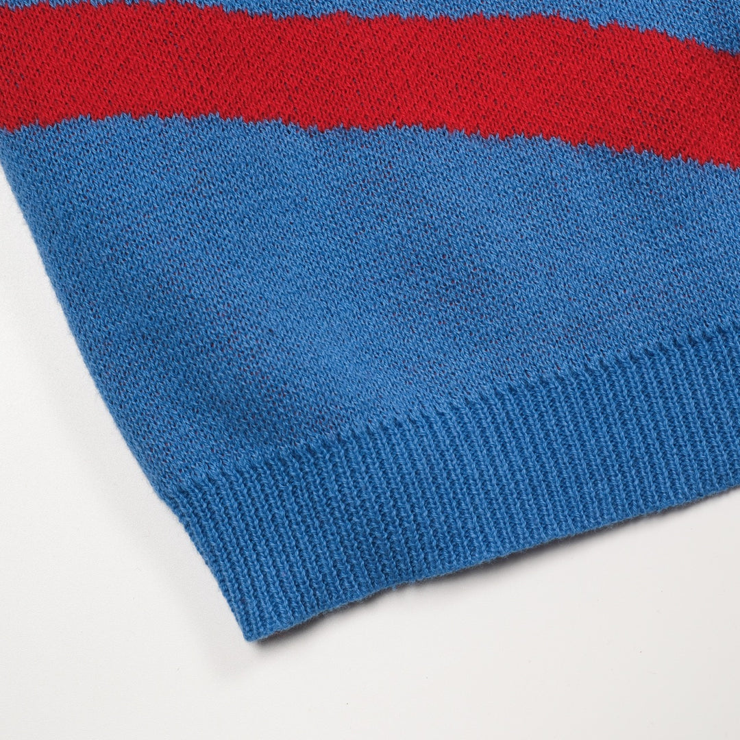 Stribet jakkesæt med broderet svaletop nederdel til kvinder