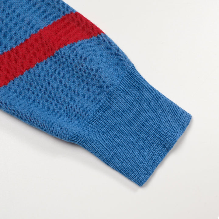 Stribet jakkesæt med broderet svaletop nederdel til kvinder