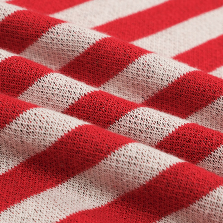 Women's red cat striped animal top skirt knit suit