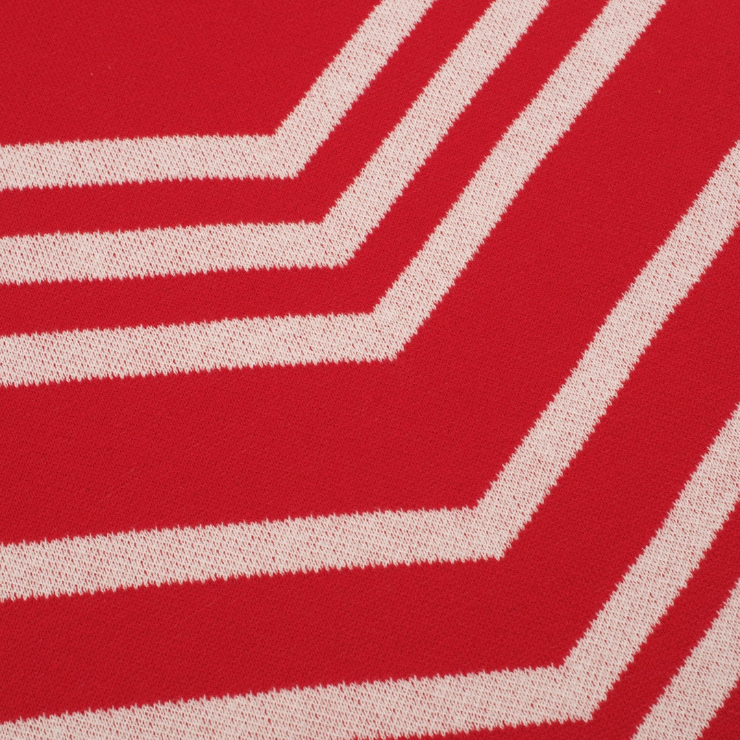 Women's red cat striped animal top skirt knit suit