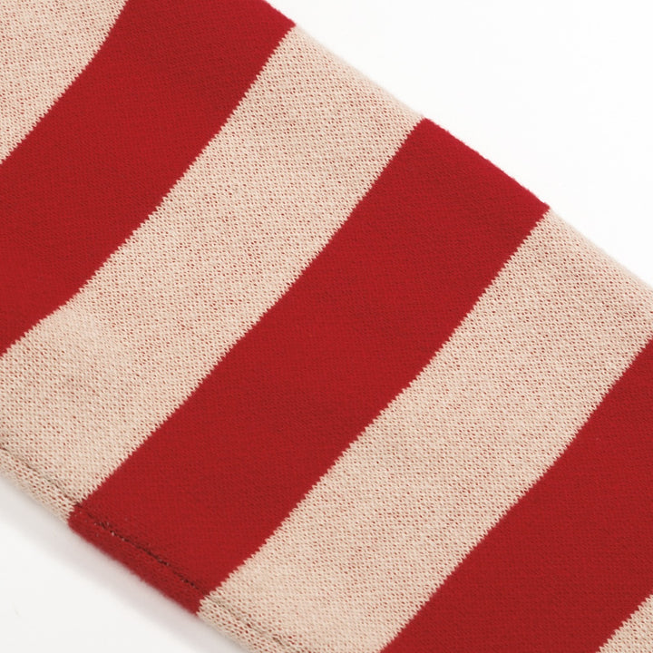 Women's black love stripe vintage jacquard knitwear