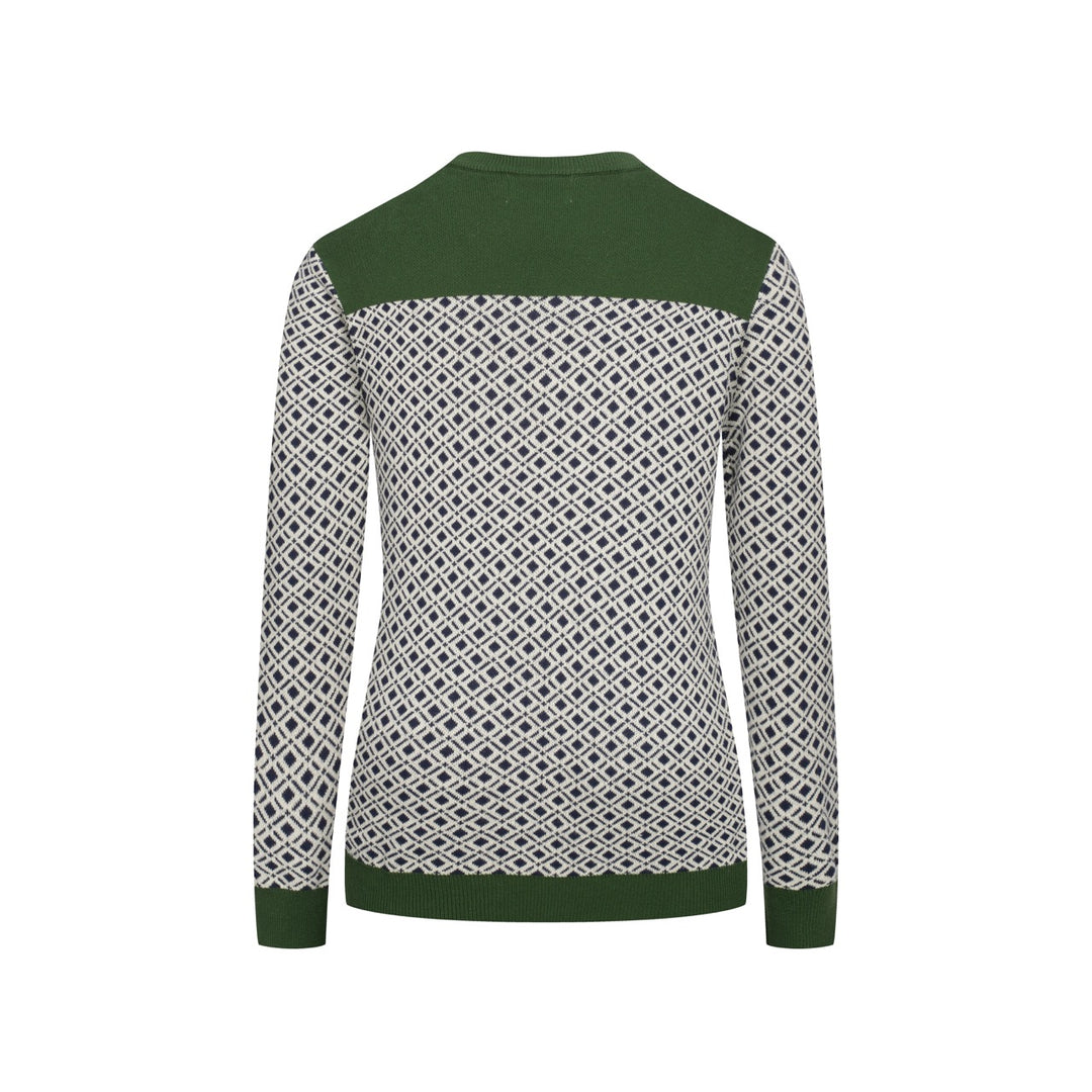 Klassiek straat-retro-design jacquardbreisel voor dames