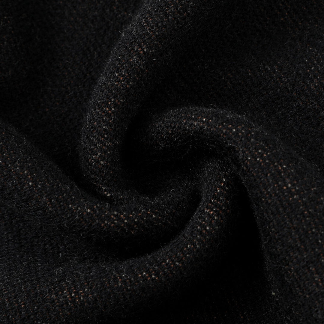 Women's black vintage giraffe jacquard knitwear