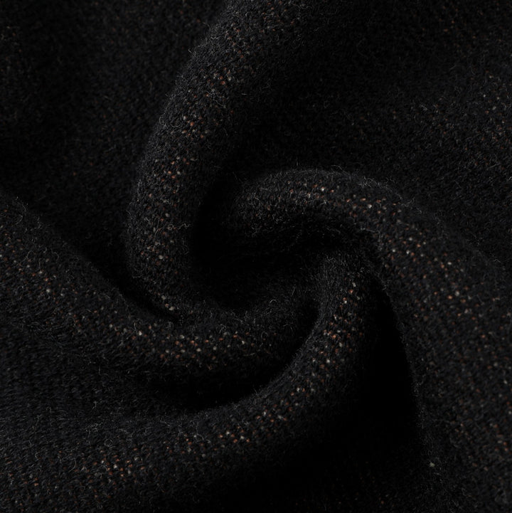 Women's black vintage giraffe jacquard knitwear