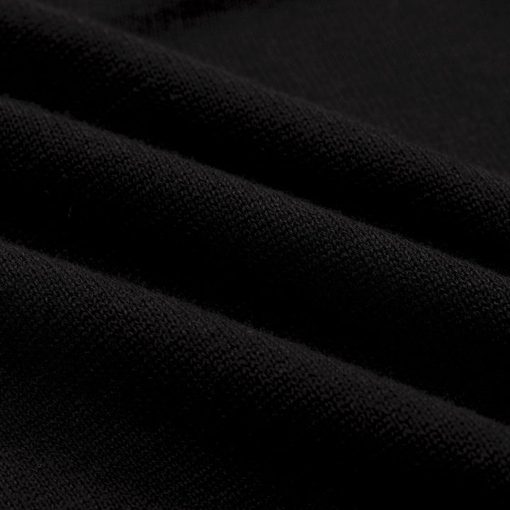Zwart jacquard gebreid vest voor heren met artistiek retro-design en bijenmotief