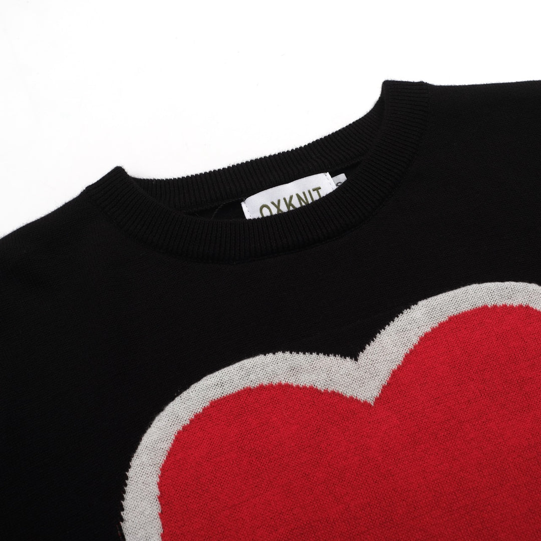 Completo gonna a righe love retro nero da donna