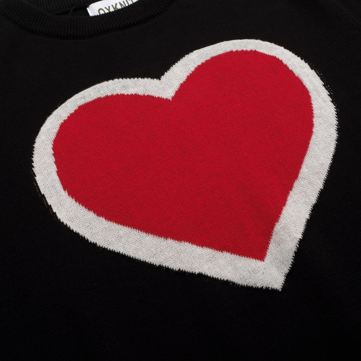 Completo gonna a righe love retro nero da donna