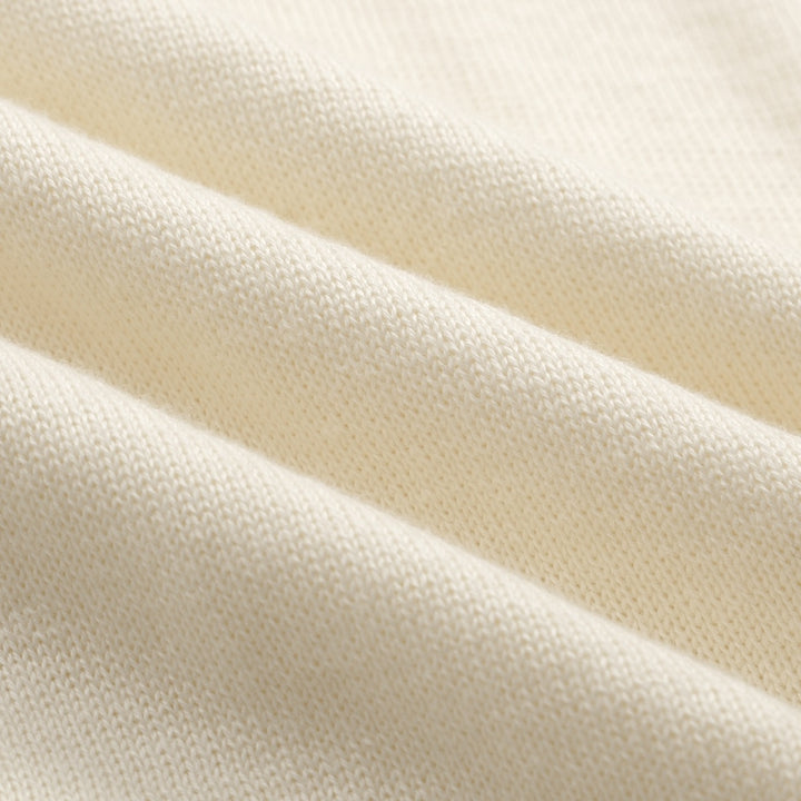 Women's white vintage bat puffed sleeve knitwear