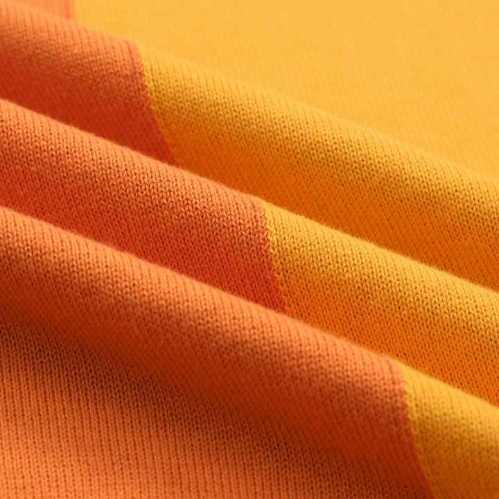 Men's black patchwork jacquard V-neck knitted polo