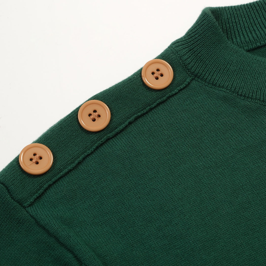 Men's green patch pocket vintage knit T-shirt