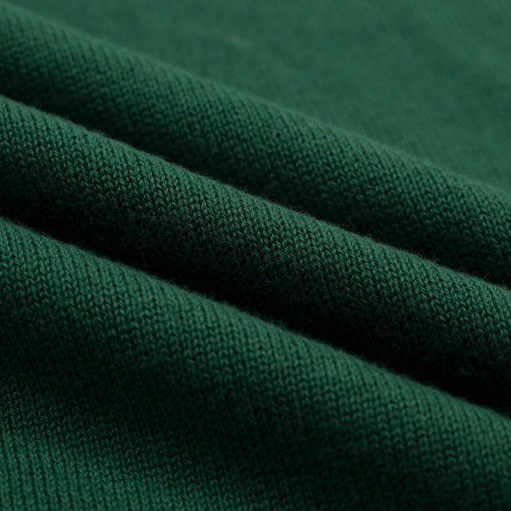Men's green patch pocket vintage knit T-shirt