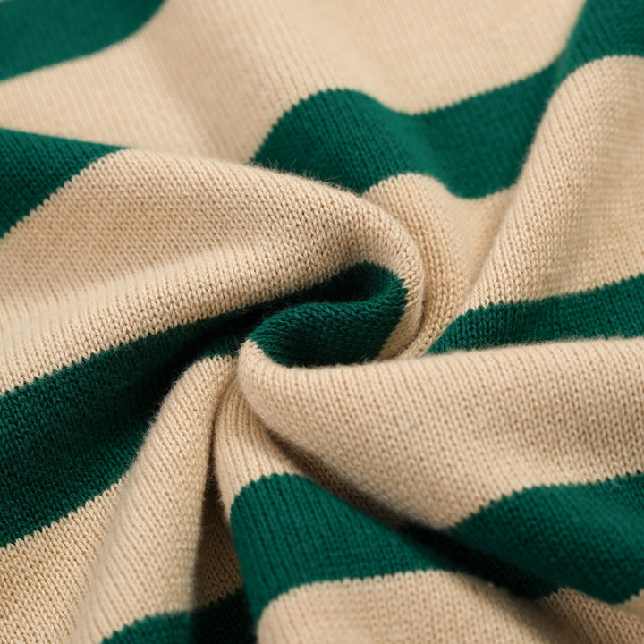 T-shirt preppy in maglia a maniche corte cropped per donna - Lunghezza cropped