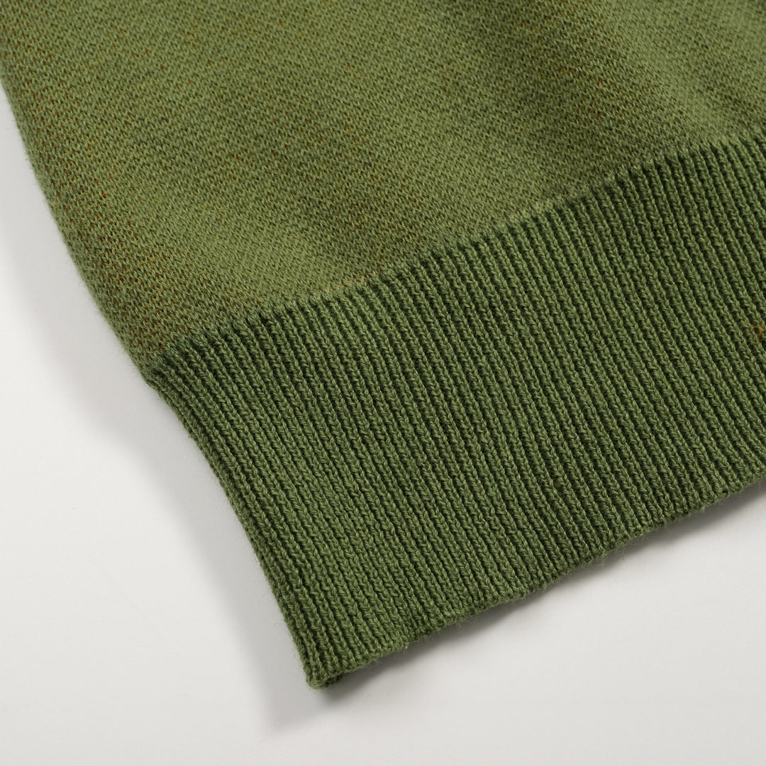 Women's Green Sunshine Classic Retro Jacquard Knit T-Shirt