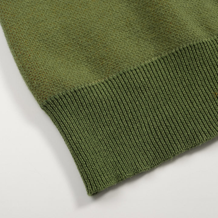 Women's Green Sunshine Classic Retro Jacquard Knit T-Shirt