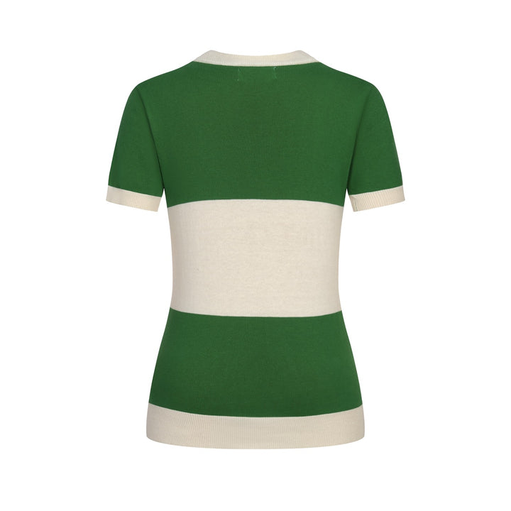 Women's Green Dog Classic Jacquard Knit T-Shirt