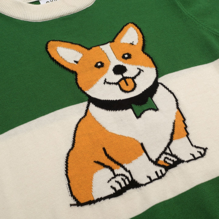 Women's Green Dog Classic Jacquard Knit T-Shirt