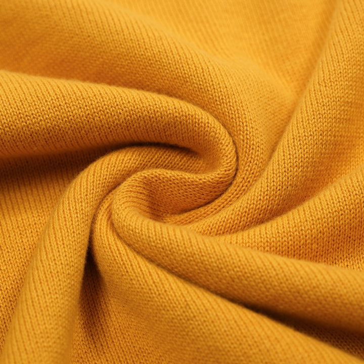 Women's Turmeric Kitten Classic Retro Jacquard Knit T-Shirt