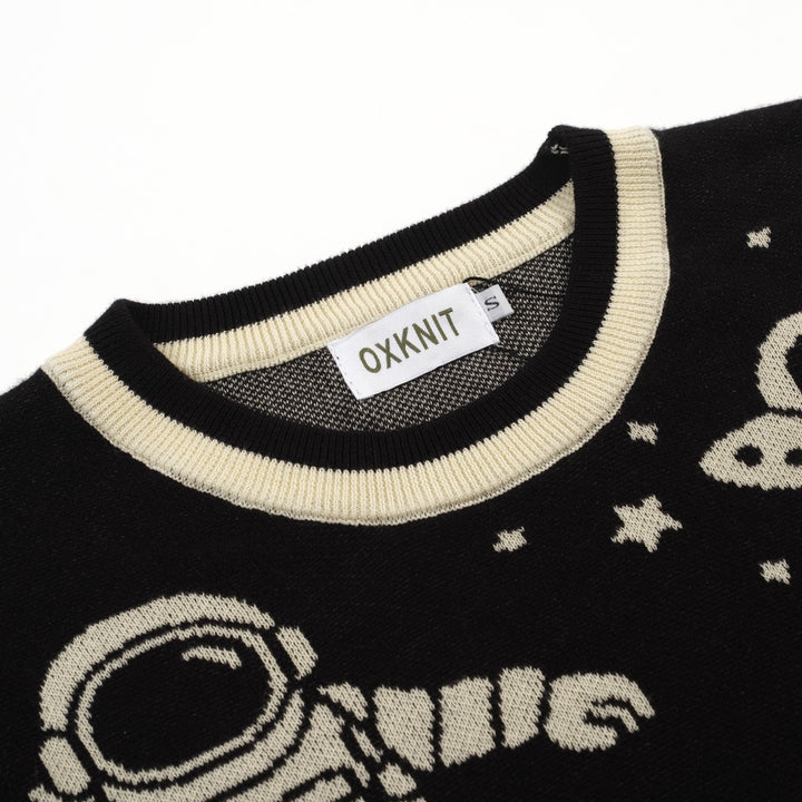 Women's Black planet main carry vintage knit T-shirt