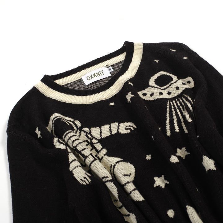 Women's Black planet main carry vintage knit T-shirt