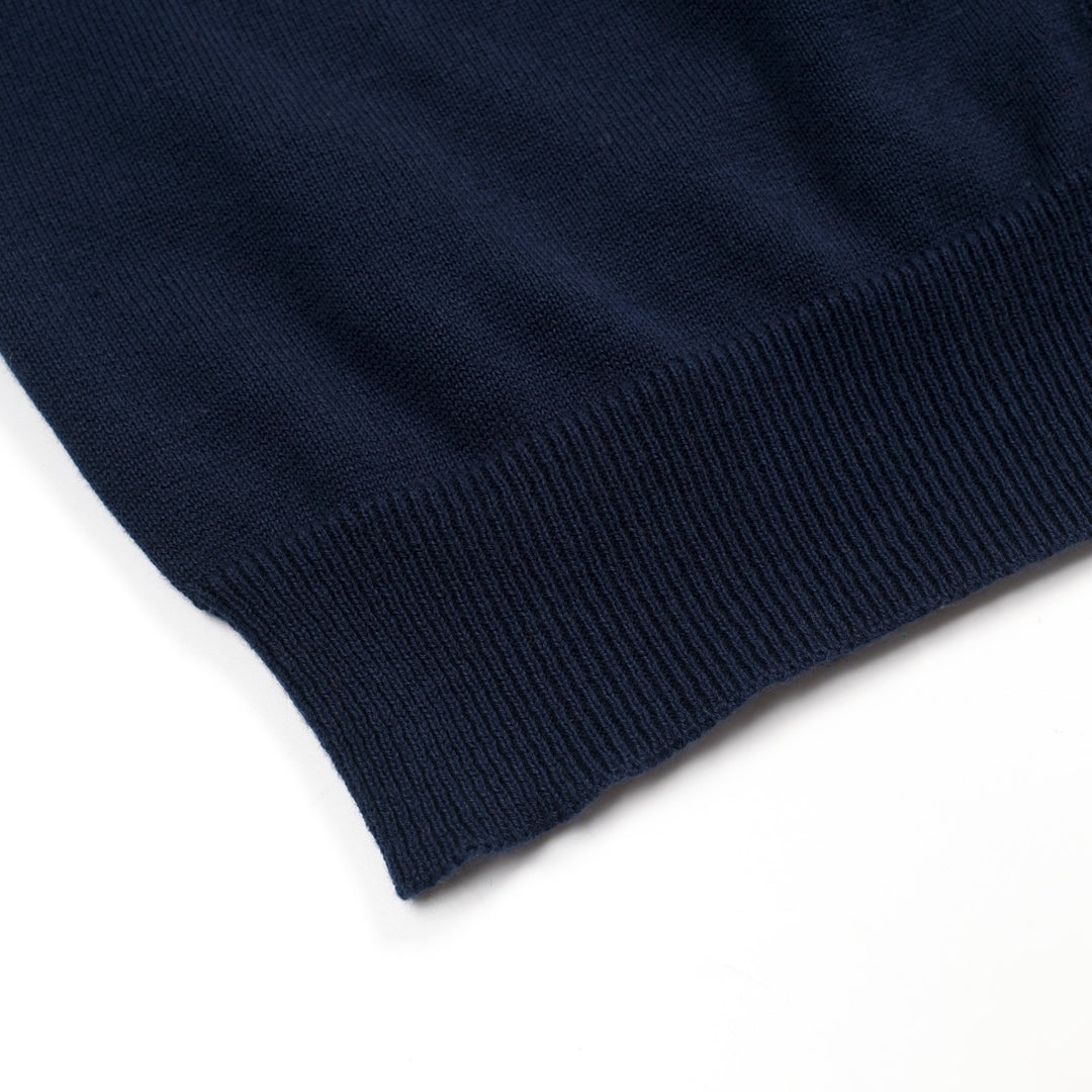 Women's dark blue  vintage knit summer cardigan