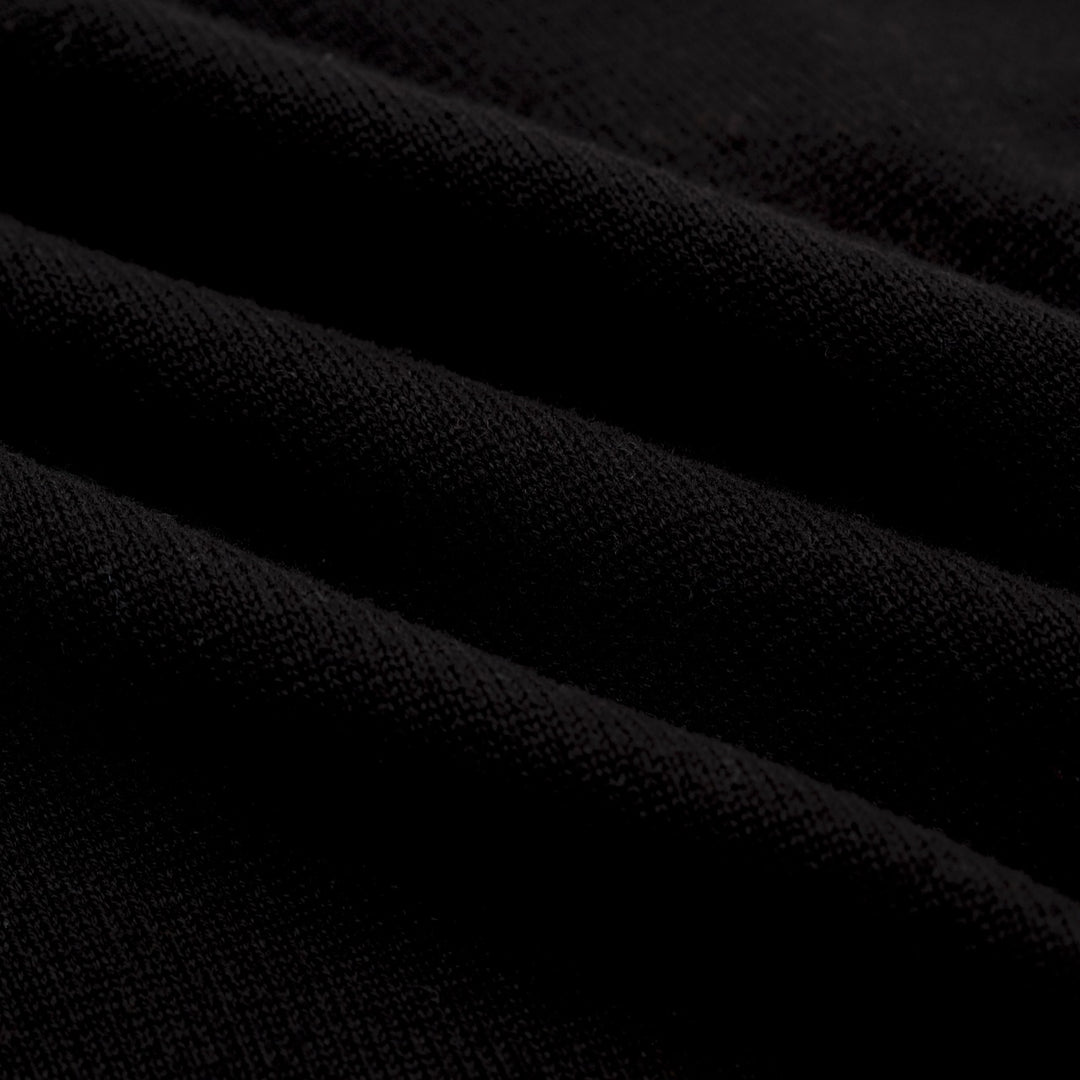 Women's black bat Jacquard V-neck cardigan