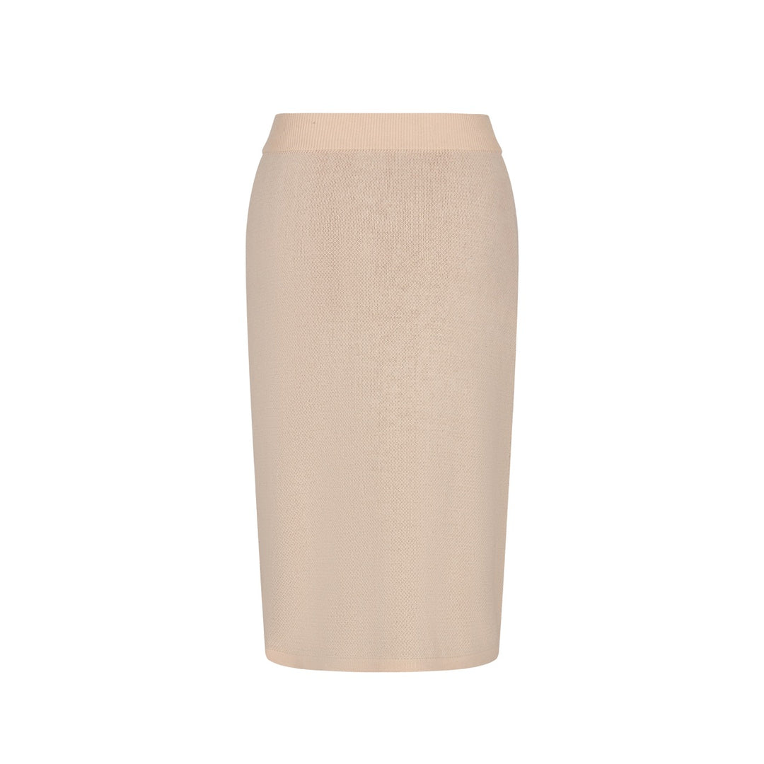 Women's khaki rose Jacquard vintage vest skirt suit