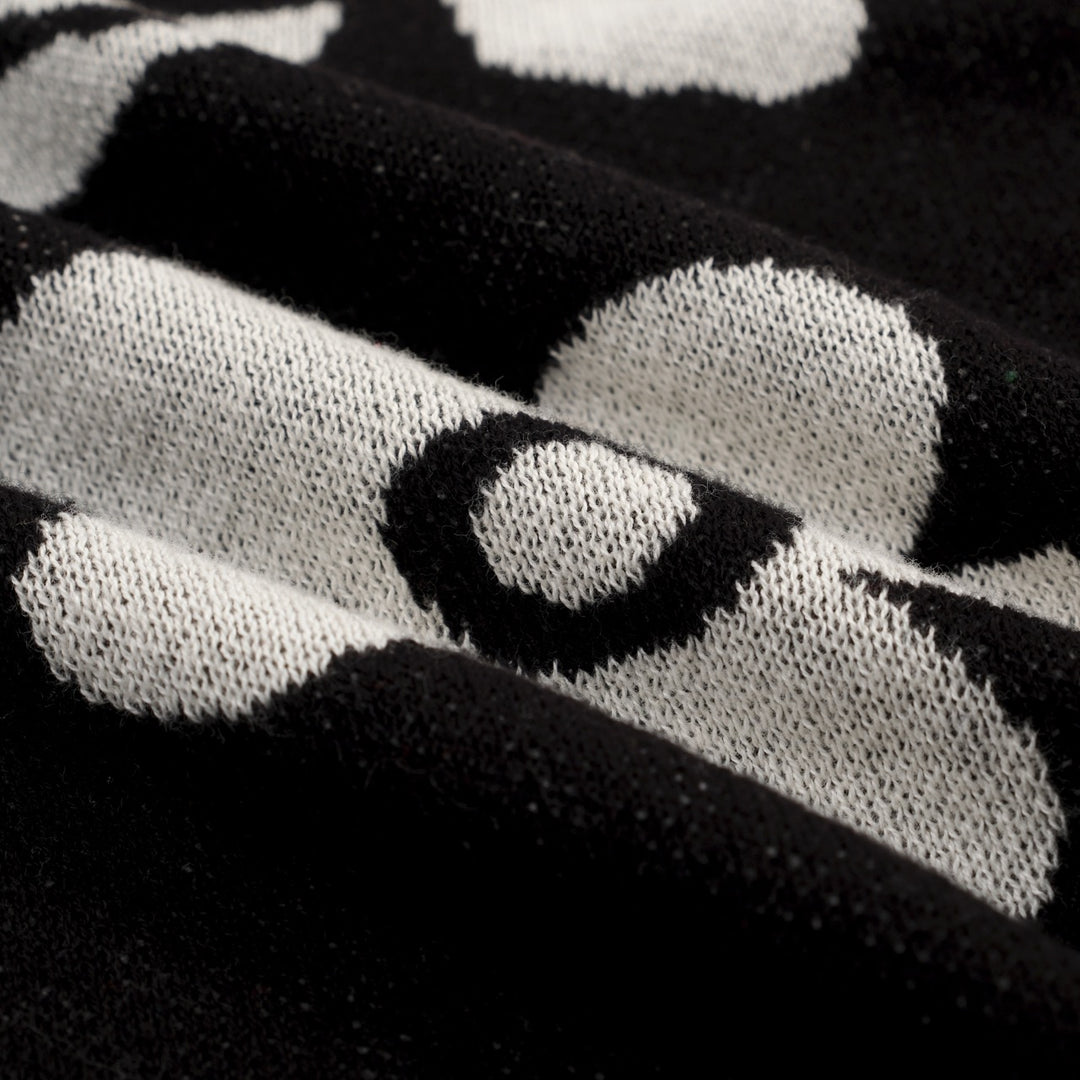 Camisa polo masculina de malha jacquard vintage Apricot Kitten