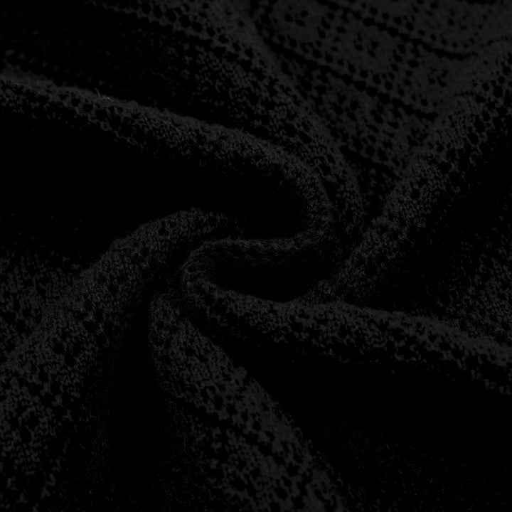 Men's Black Vintage Mesh Rose Embroidery Knitted Cardigan