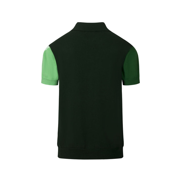 Groen Retro Klassiek Art Jacquard Gebreid Vest voor Heren