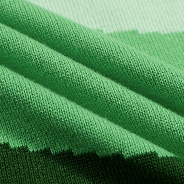 Groen Retro Klassiek Art Jacquard Gebreid Vest voor Heren