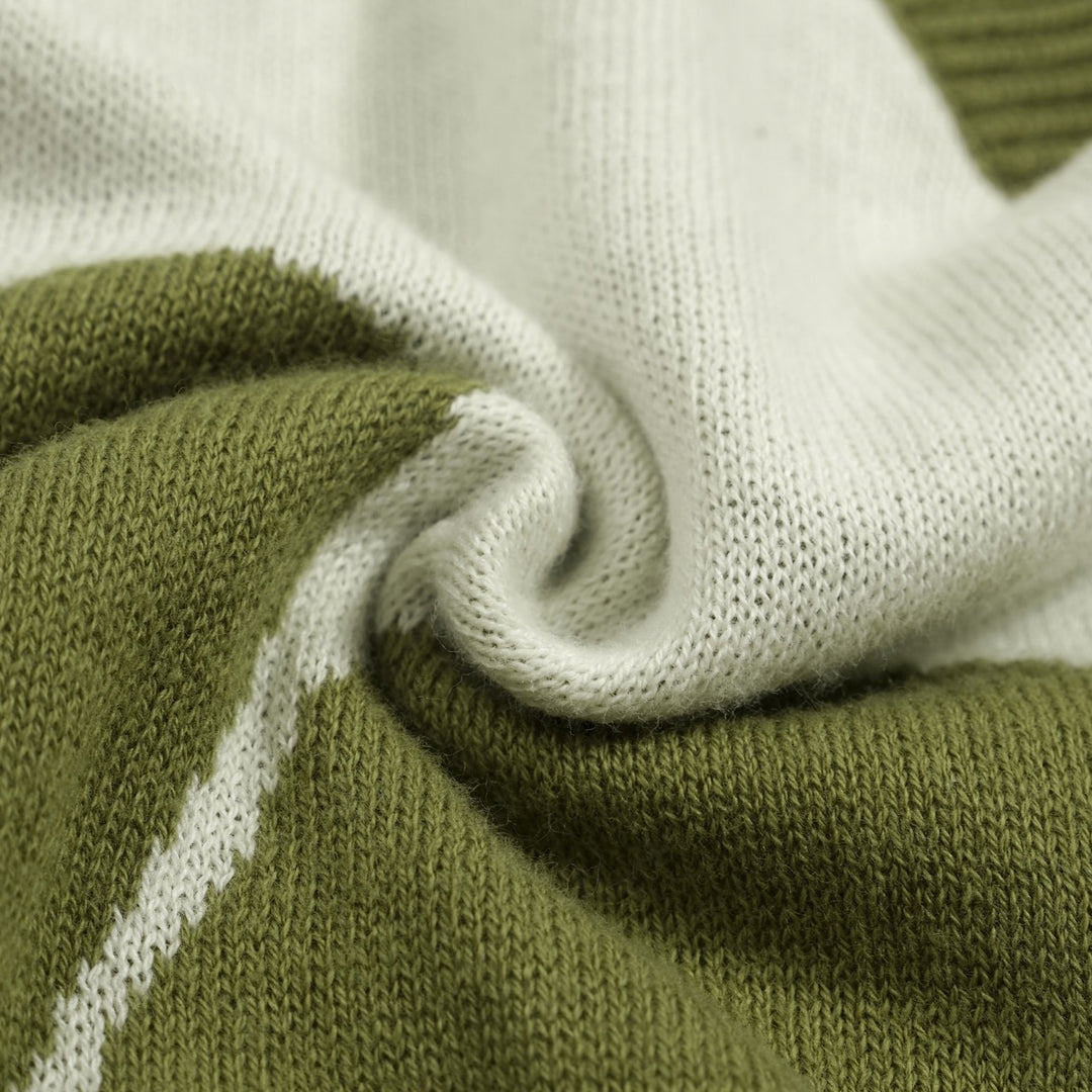 Dame Grøn Vintage Blomstret Halterneck Strikvest