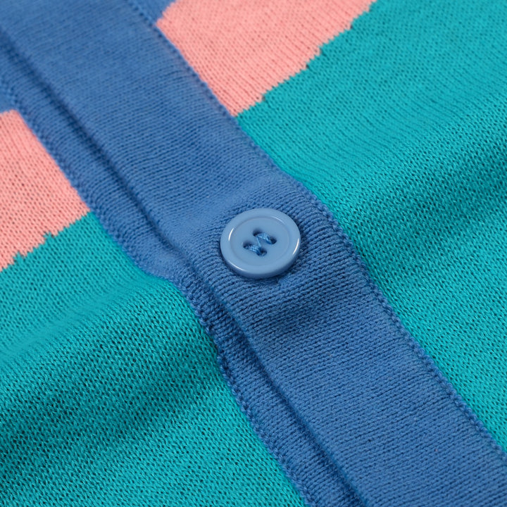 Herre Multifarvet Vintage Landskab Klassisk Jacquard Strikket Cardigan