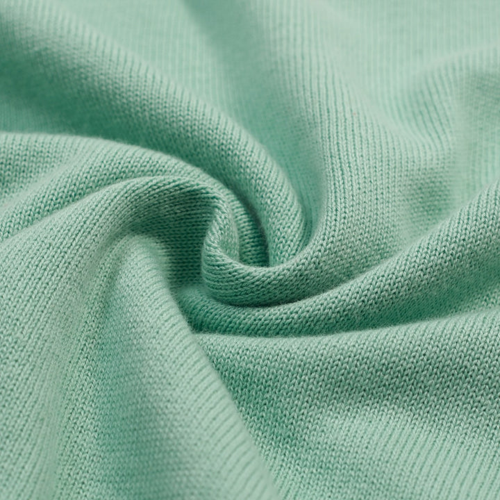Women's Mint Green Vintage Dessert Embroidery Knit T-Shirt