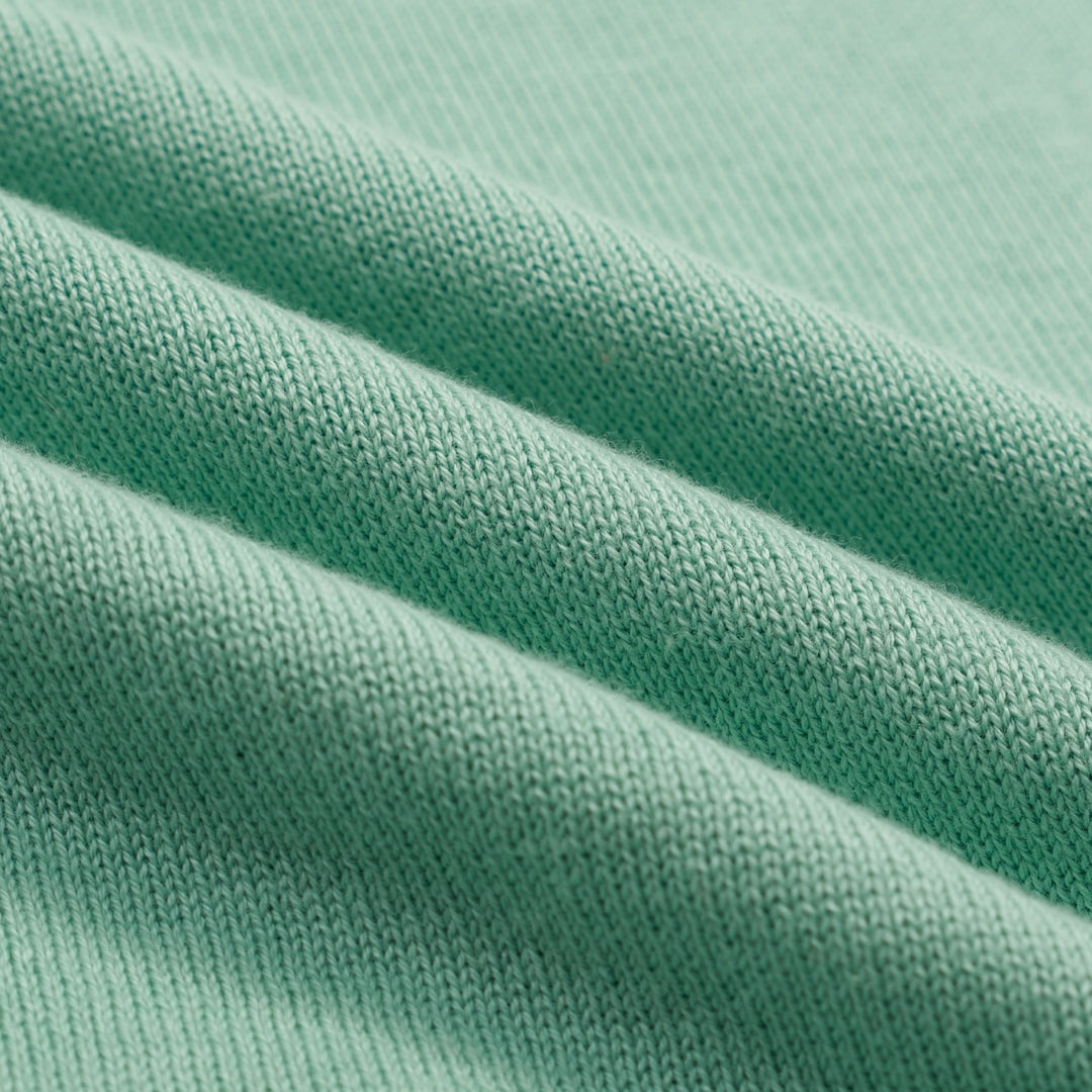 Women's Mint Green Vintage Dessert Embroidery Knit T-Shirt