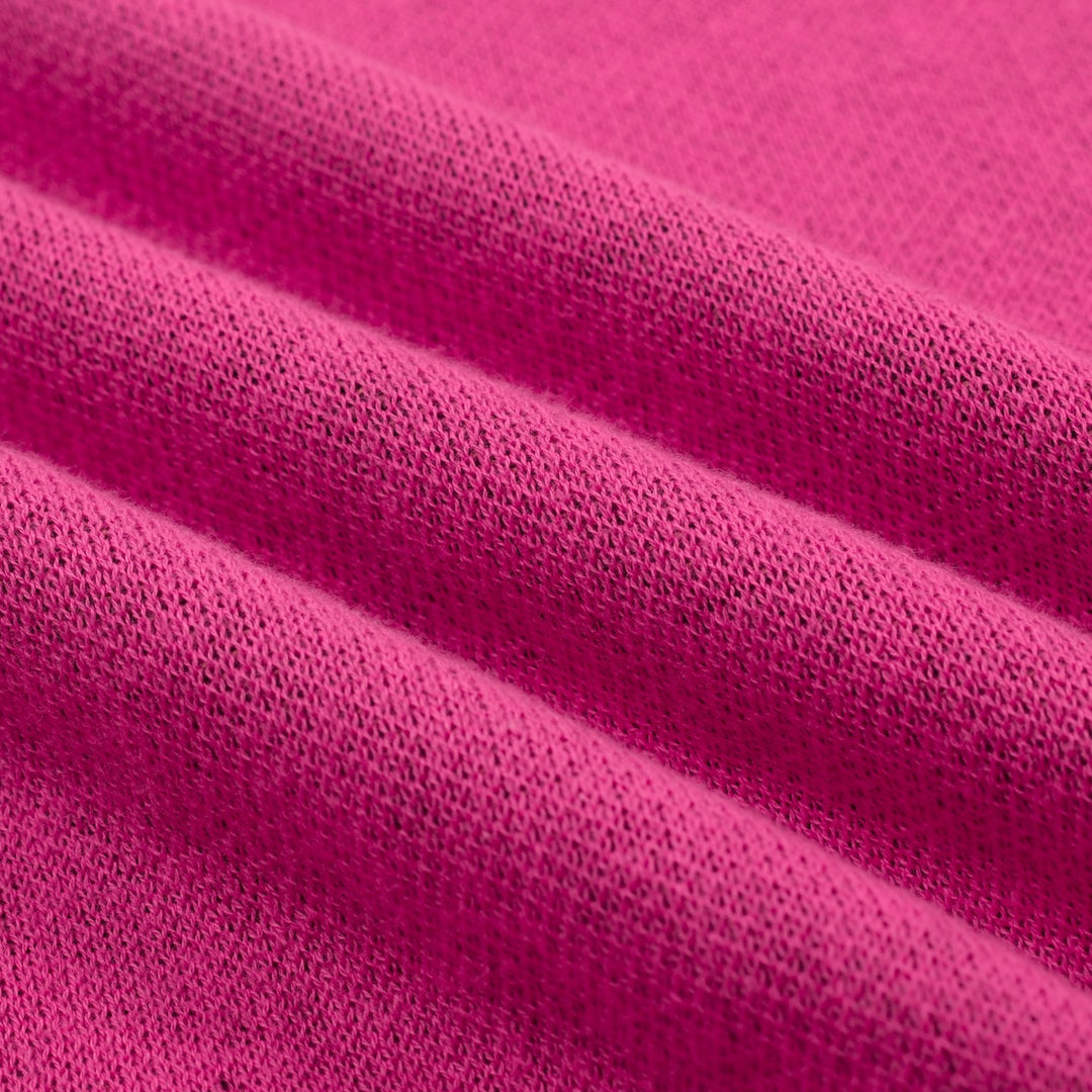 Damernas retro rosa leopardmönstrad jacquardstickad konst-T-shirt