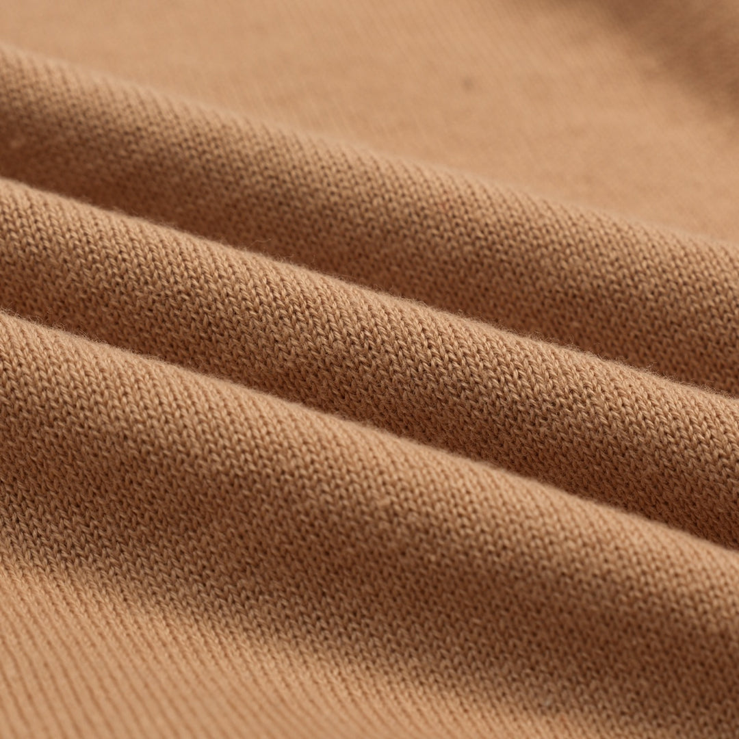 Kaki damesvest met retro-zomerse kokospalm en geborduurd lint in de taille