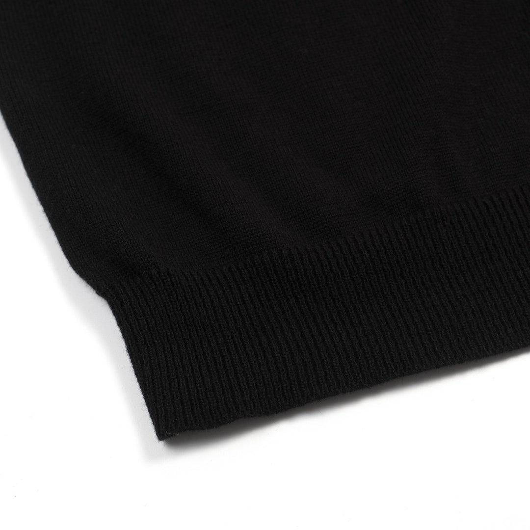 Damen Schwarzes Retro T-Shirt mit Blumenstickerei – Kurze Länge