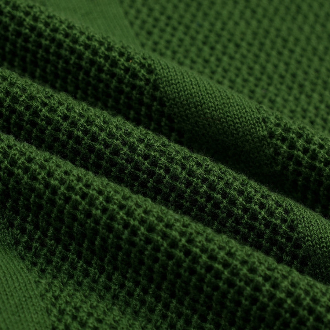 Men's green 60's vintage knit cut-out T-shirt