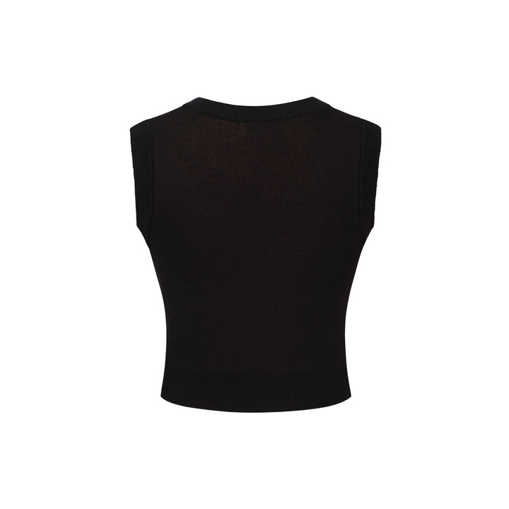 Robe débardeur noire rétro style Charleston pour femme