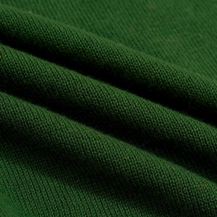 Ensemble robe débardeur en maille jacquard à motif courbé rétro vert pour femme
